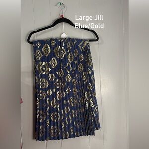 Navy and‎ Gold Skirt